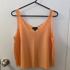 Light Orange Top Shop Blouse